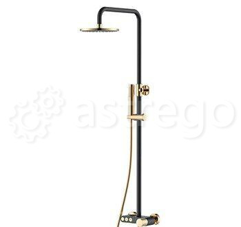 Душевая стойка BOHEME Stick ручка Touch 128-BG.2 Black/Gold Новосибирск - изображение 1
