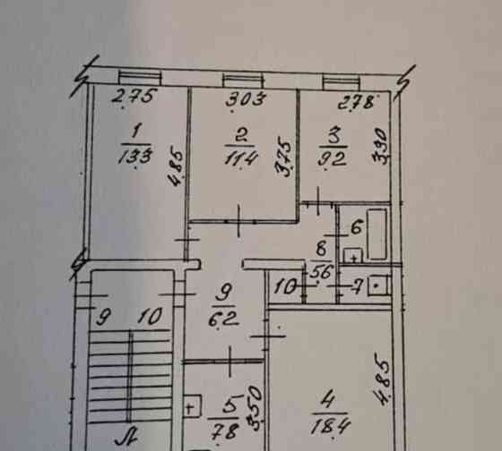 4-комн. квартира, 80 м2, 5/5 эт. Пушкино