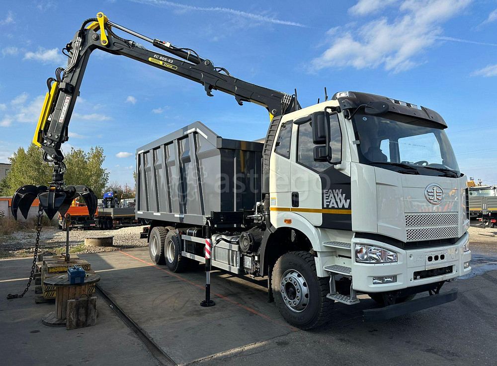 Ломовоз с КМУ FAW CA3250 (металловоз) Москва - изображение 1