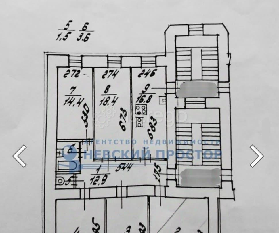 Комната, 25 м2, 3/4 эт. Санкт-Петербург - изображение 3