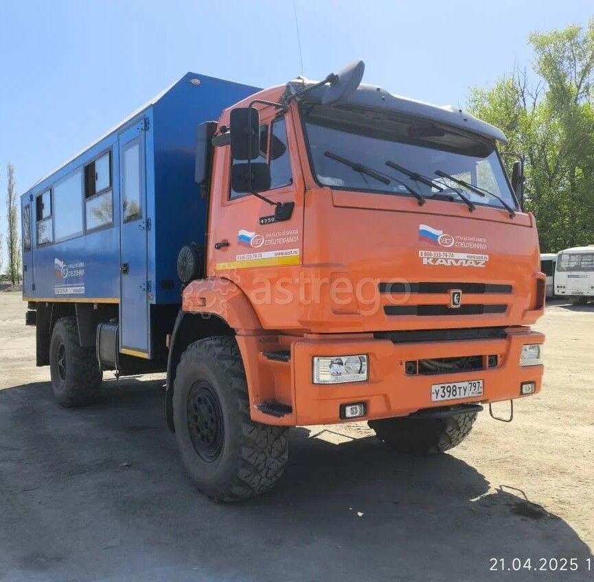 Автобус вахтовый, КАМАЗ 43502, б/у, пробег 24 418 км, 2024, Старый Оскол Москва - изображение 1