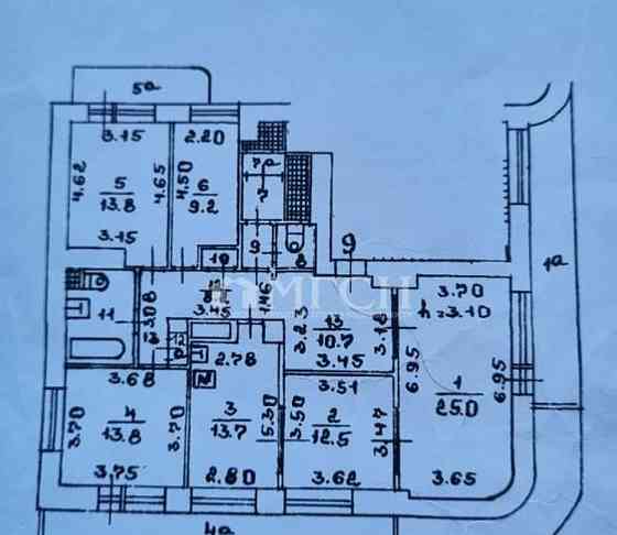 5-комн. квартира, 118.1 м2, 6/7 эт. Москва