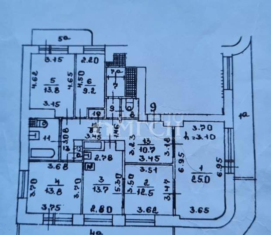 5-комн. квартира, 118.1 м2, 6/7 эт. Москва - изображение 1