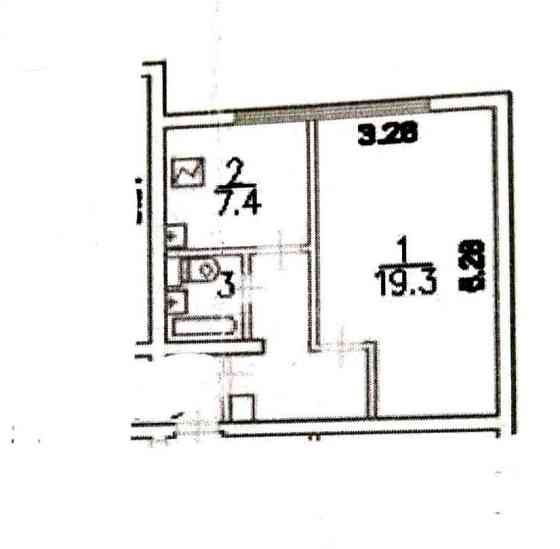 1-комн. квартира, 34.7 м2, 6/12 эт. Москва