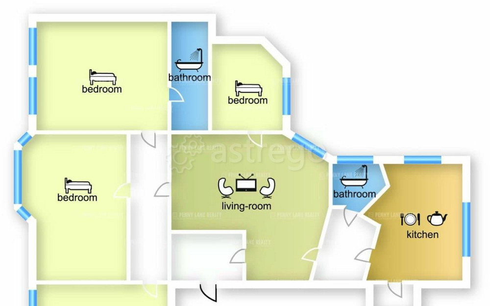 5-комн. квартира, 187 м2, 4/5 эт. Москва - изображение 2