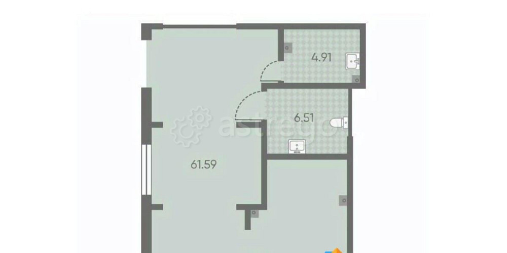 Свободного назначения, 72.3 м2 Санкт-Петербург - изображение 1