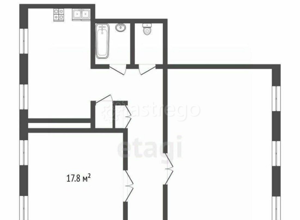 Комната, 99.6 м2, 2/5 эт. Санкт-Петербург - изображение 5