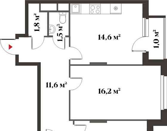 2-комн. квартира, 62.7 м2, 4/6 эт. Красногорск