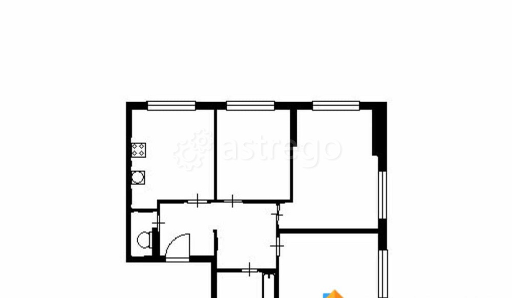 3-комн. квартира, 74.1 м2, 21/33 эт. Москва - изображение 3