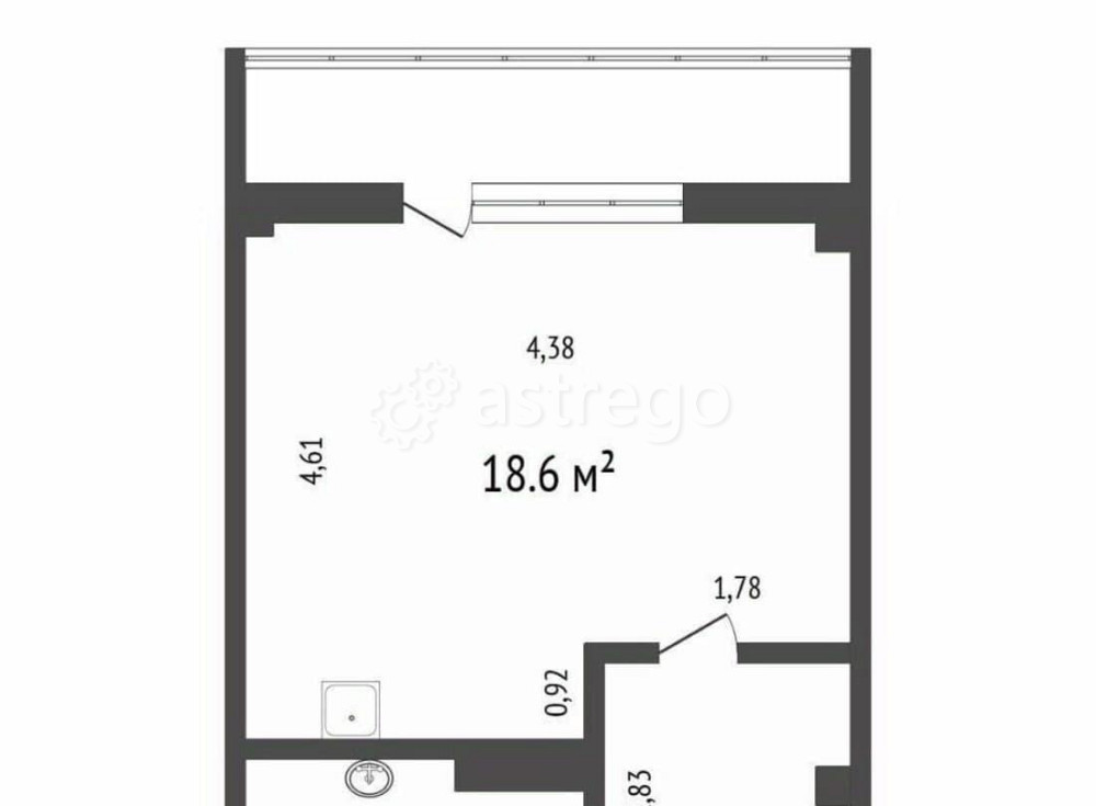 Студия, 27.6 м2, 5/14 эт. Красноярск - изображение 7