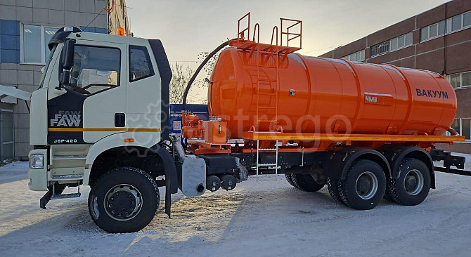 МВ-19 FAW-3250 (6х4, шасси 4800) (вакуумная машина, 19 м3, насос КО-510, ЧМЗ) Краснодар - изображение 1