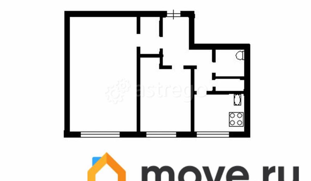 2-комн. квартира, 50 м2, 2/12 эт. Москва - изображение 7