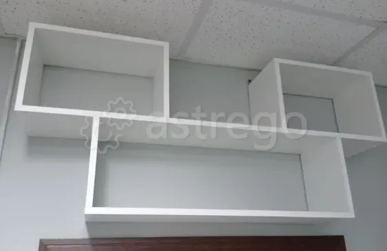 Полка Белая навесная для книг ПК-4 Москва - изображение 1