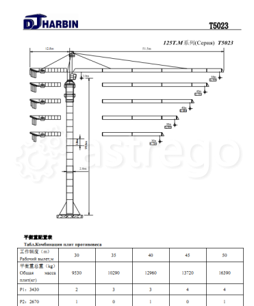 Башенный кран XCMG QTZ160 XGTT200II (6022-10) Благовещенск - изображение 1