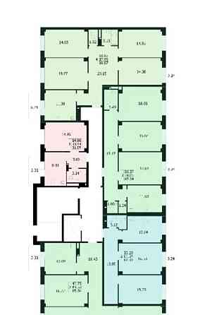 3-комн. квартира, 87.34 м2, 6/9 эт. Красноярск