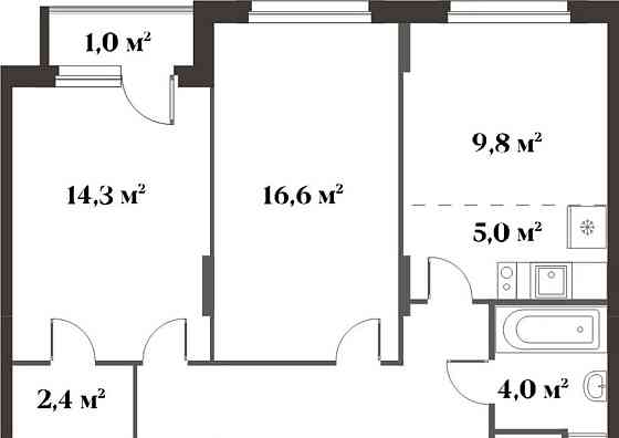 3-комн. квартира, 70.7 м2, 3/6 эт. Красногорск