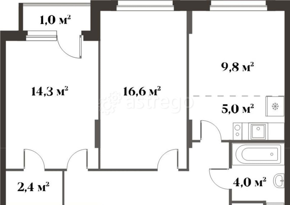 3-комн. квартира, 70.7 м2, 3/6 эт. Красногорск - изображение 1