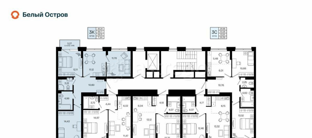 3-комн. квартира, 69.15 м2, 4/7 эт. Уфа - изображение 4