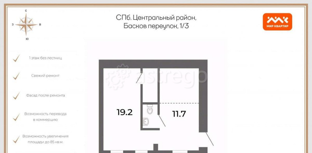 Офис, 34.1 м2 Санкт-Петербург - изображение 3