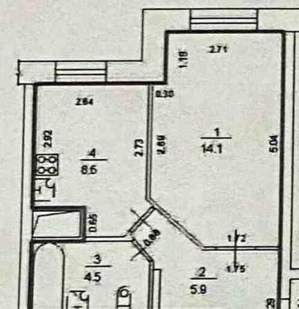 1-комн. квартира, 33.1 м2, 2/6 эт. Санкт-Петербург