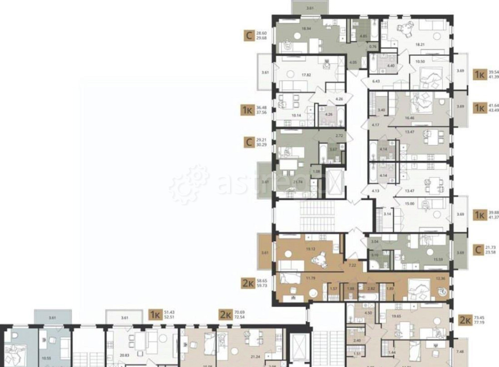 Студия, 31.62 м2, 5/5 эт. Северодвинск - изображение 5