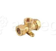 Фитинг тройник муфтовый T/S (W) 15*1/2*15 креплен. Красноярск - изображение 1