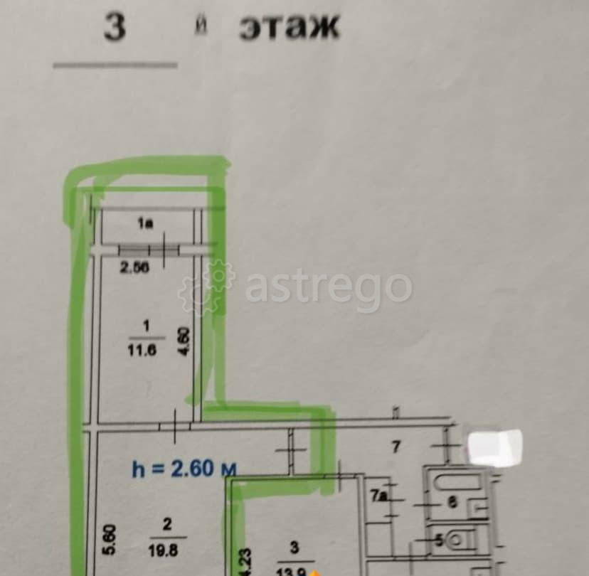 Комната, 31.4 м2, 3/12 эт. Москва - изображение 2