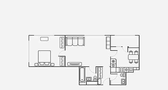 2-комн. квартира, 65 м2, 11/24 эт. Москва