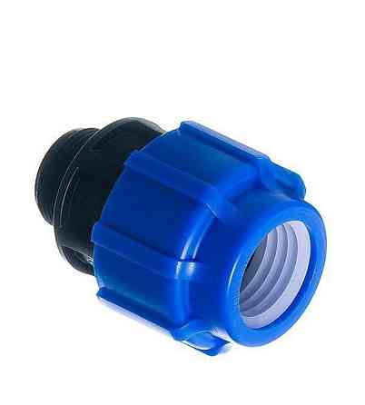 Муфта компрессионная на трубу ПНД 32х3/4" наружная резьба Чебоксары