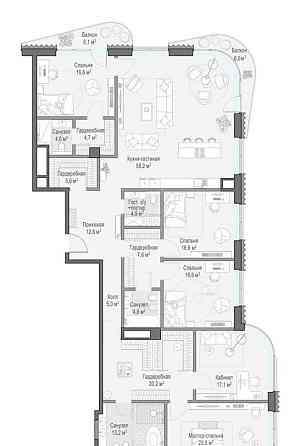 5-комн. квартира, 228 м2, 5/14 эт. Москва