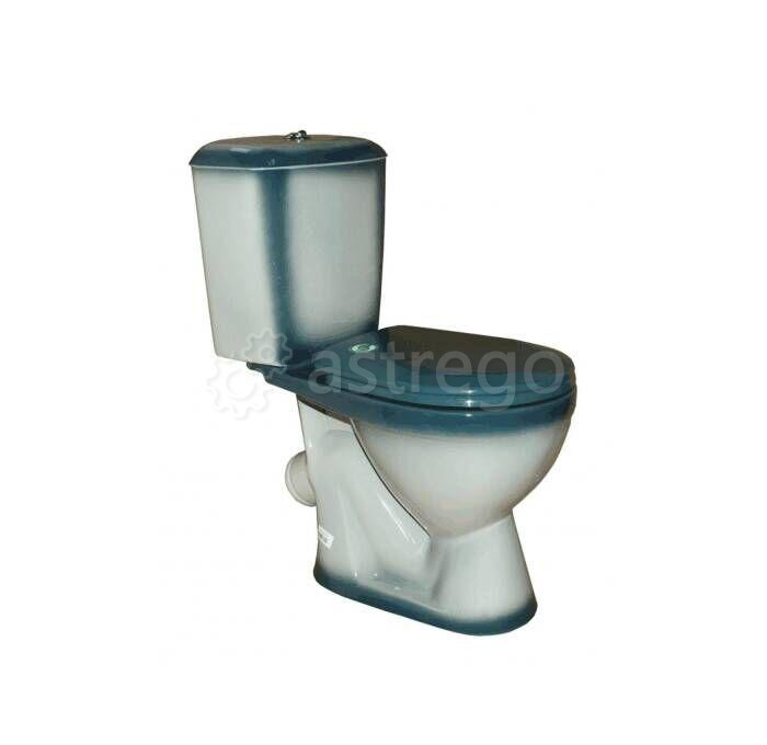 Унитаз-компакт Лира к/вып н/под 1реж в/к зел/д Rosa Киров Rosa (Кировская керамика) Москва - изображение 1