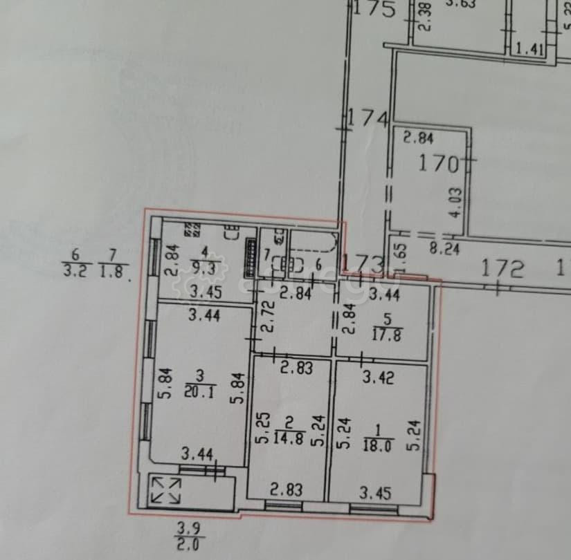 3-комн. квартира, 85 м2, 6/12 эт. Санкт-Петербург - изображение 6