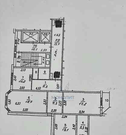 3-комн. квартира, 85.3 м2, 15/17 эт. Одинцово