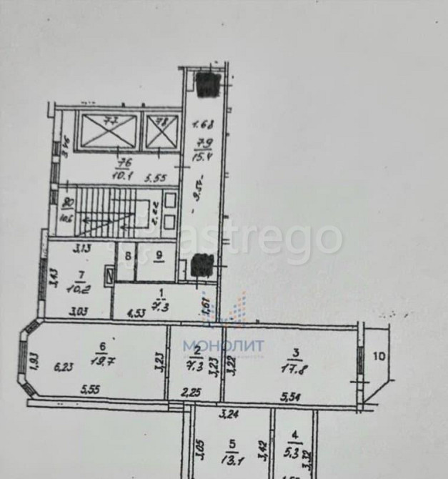 3-комн. квартира, 85.3 м2, 15/17 эт. Одинцово - изображение 3