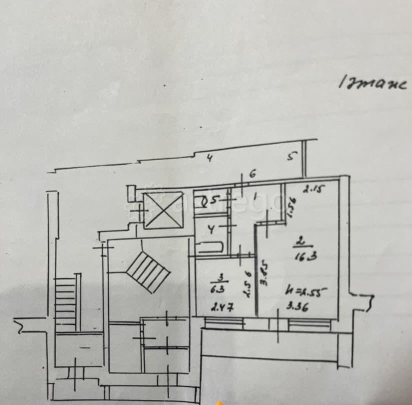 1-комн. квартира, 30.3 м2, 1/9 эт. Ачинск - изображение 1