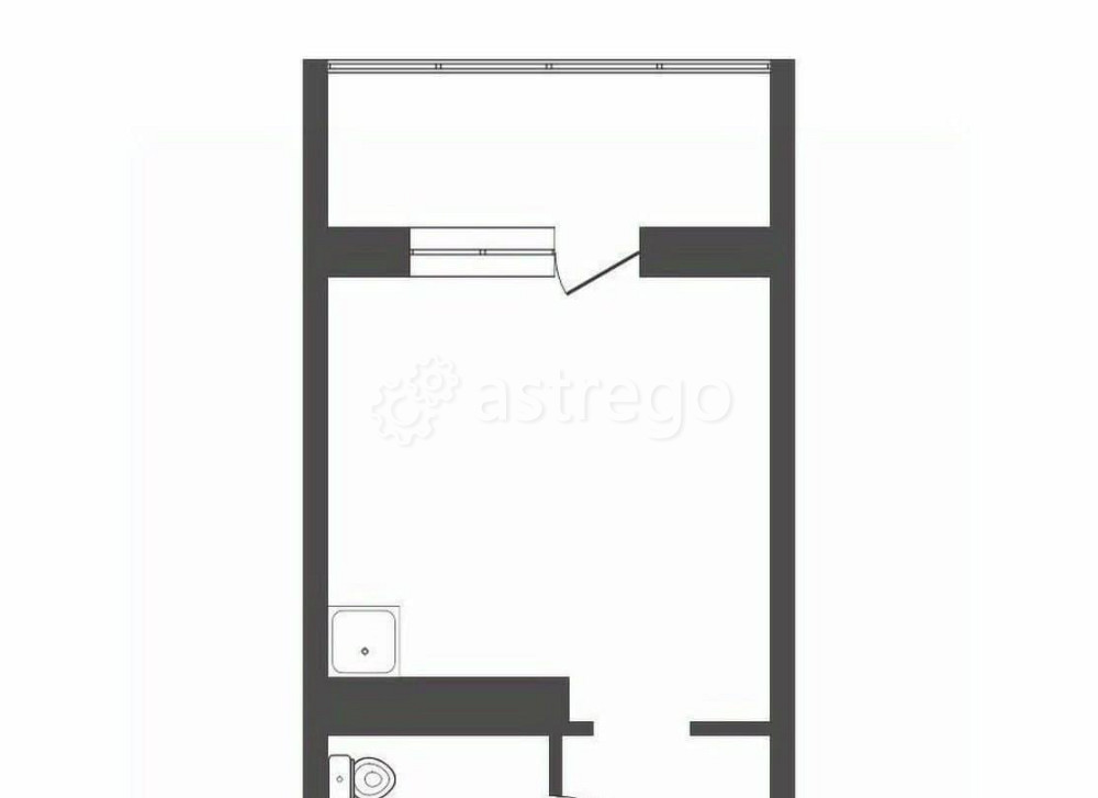 Студия, 18.3 м2, 17/19 эт. Красноярск - изображение 1