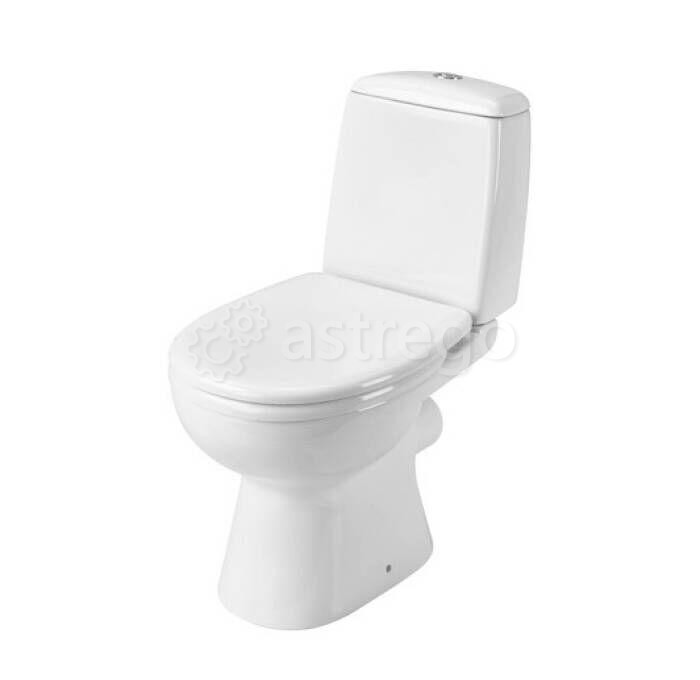 Унитаз-компакт Цезарь горизонтальный выпуск нижняя подводка 2 режима Сантек 1.WH30.1.745 Santek Москва - изображение 1