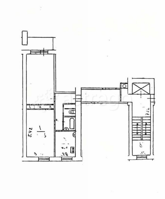 2-комн. квартира, 54.4 м2, 3/9 эт. Долгопрудный - изображение 1