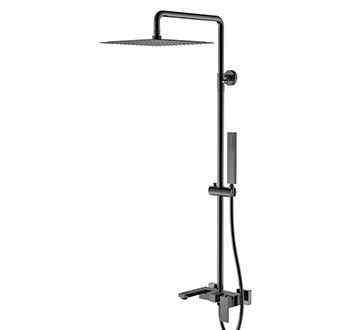 Душевая стойка BOHEME Qubic 478-SGM Shine Gun Metal Новосибирск