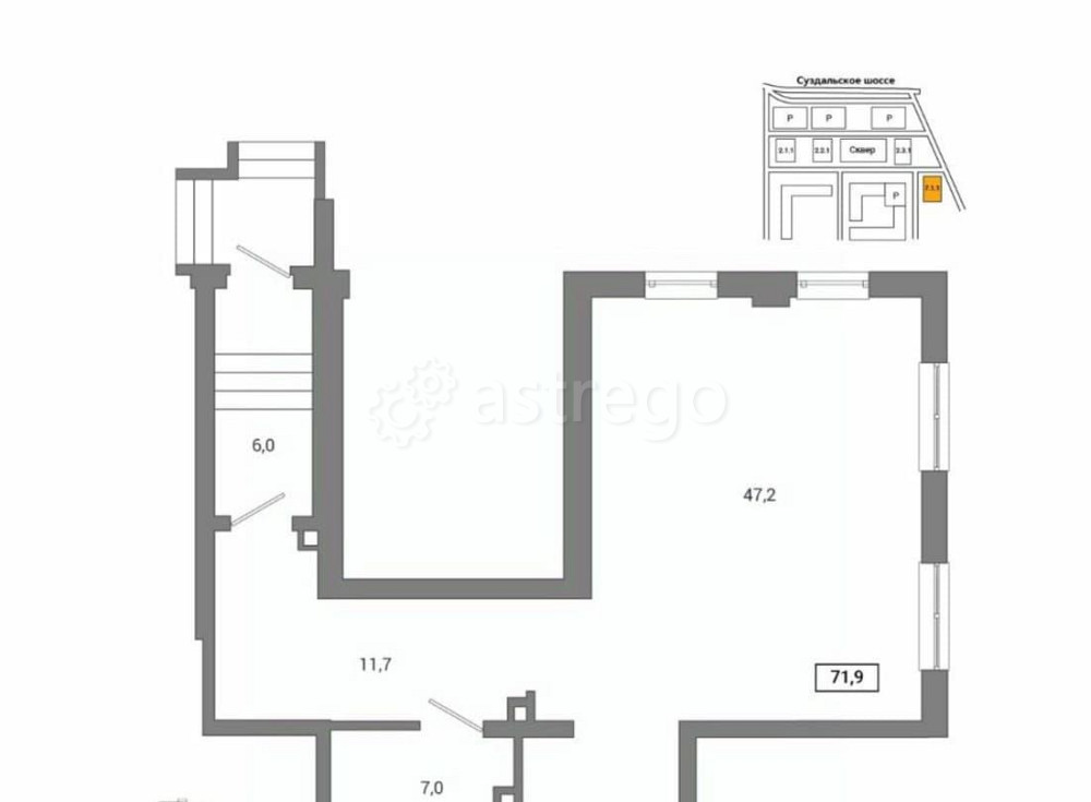 Свободного назначения, 71 м2 Санкт-Петербург - изображение 3