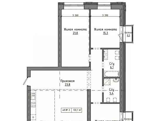 4-комн. квартира, 130.1 м2, 3/9 эт. Барнаул