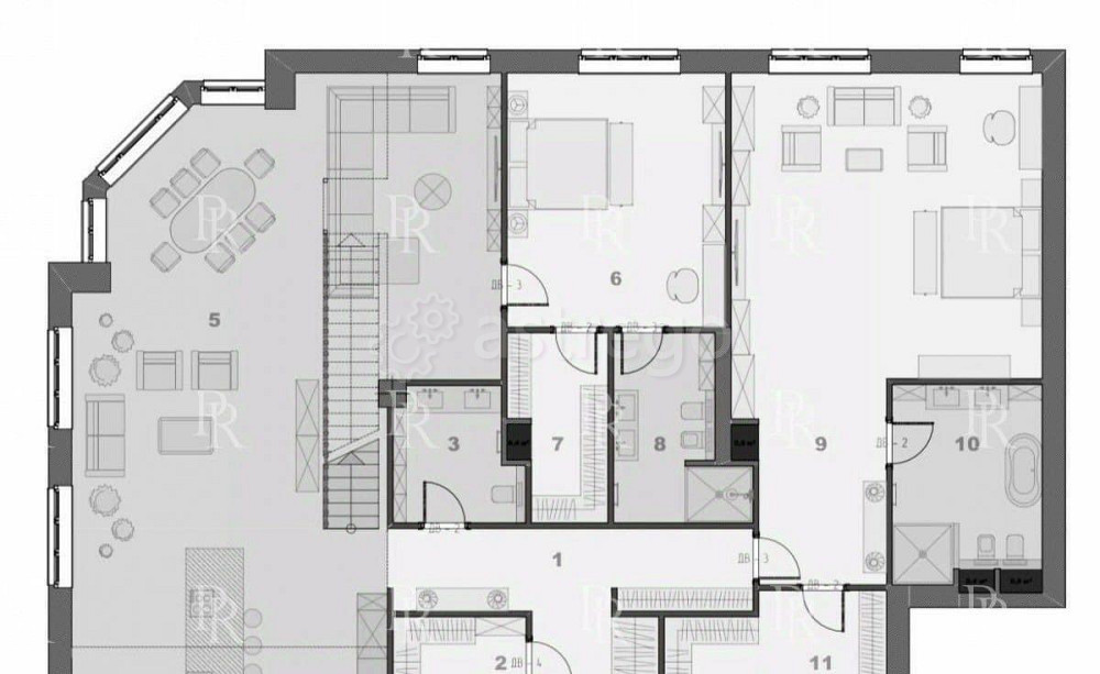 5-комн. квартира, 550 м2, 1/8 эт. Москва - изображение 6