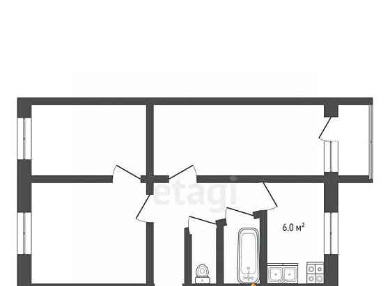 3-комн. квартира, 63 м2, 3/5 эт. Котлас