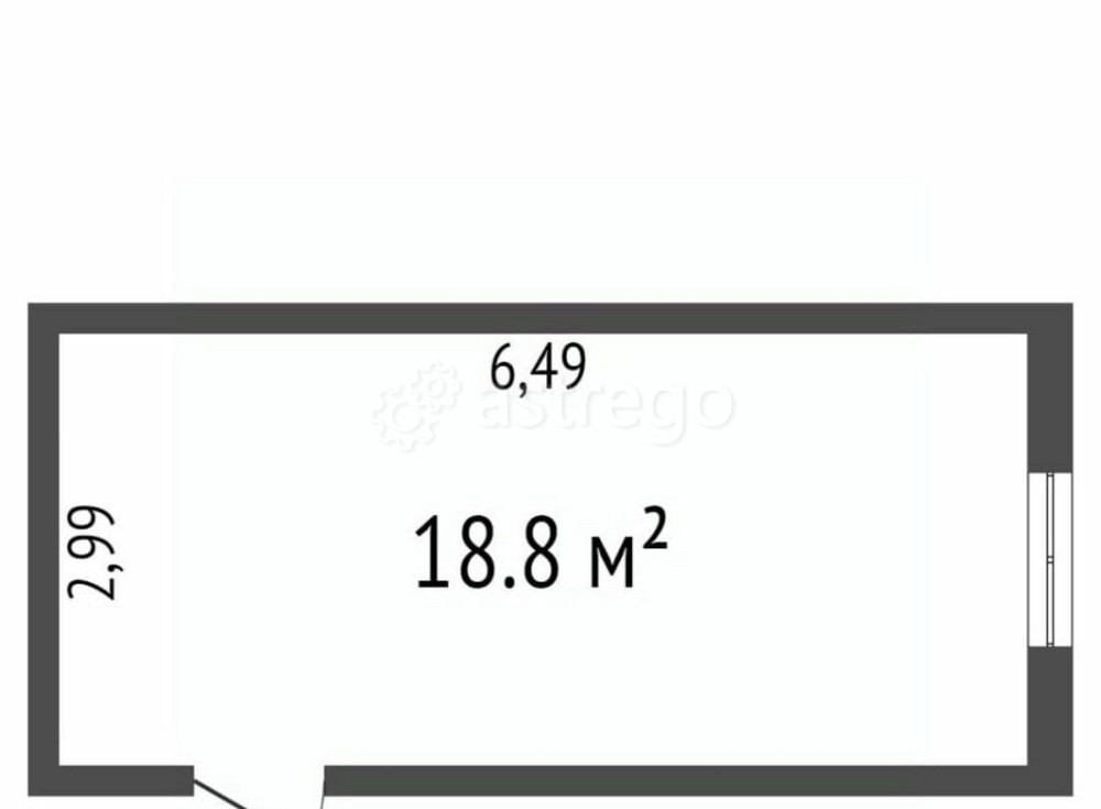 Студия, 18 м2, 3/5 эт. Красноярск - изображение 1