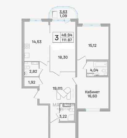 4-комн. квартира, 112 м2, 12/18 эт. Королев