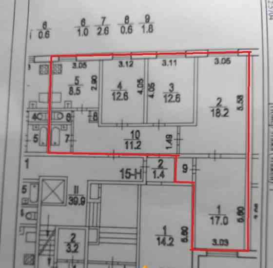 4-комн. квартира, 86.1 м2, 1/9 эт. Санкт-Петербург