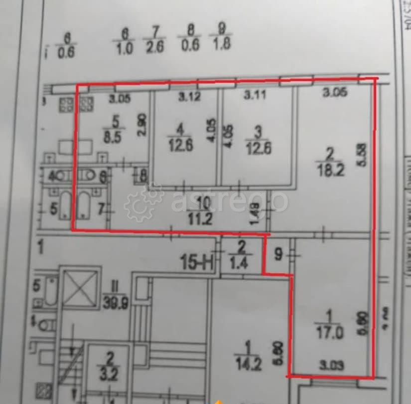 4-комн. квартира, 86.1 м2, 1/9 эт. Санкт-Петербург - изображение 2