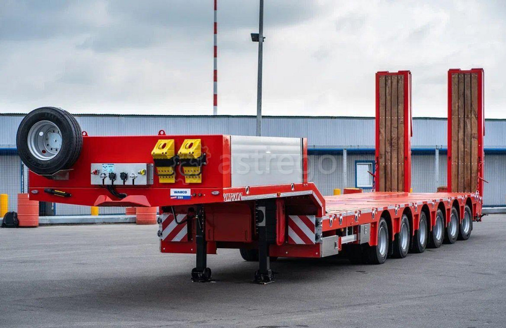 Полуприцеп трал низкорамный 6 осей Tirkon LWB6A раздвижной грузоподъемность 70000 кг Tirkon Treyler Краснодар - изображение 1