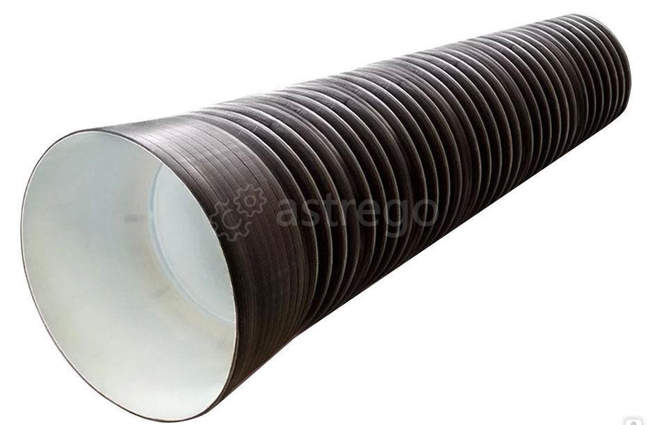 Труба двухст. гофрированная SN6 ПНД/ПВД 340/300мм (6м) ТдГ340-6 Иркутск - изображение 1