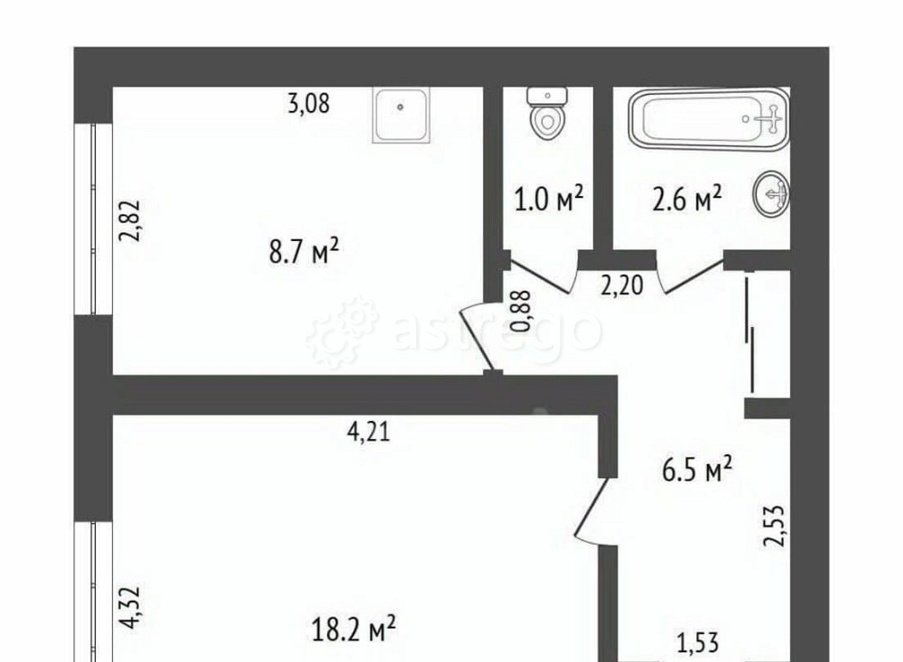 1-комн. квартира, 37.4 м2, 5/5 эт. Зея - изображение 1
